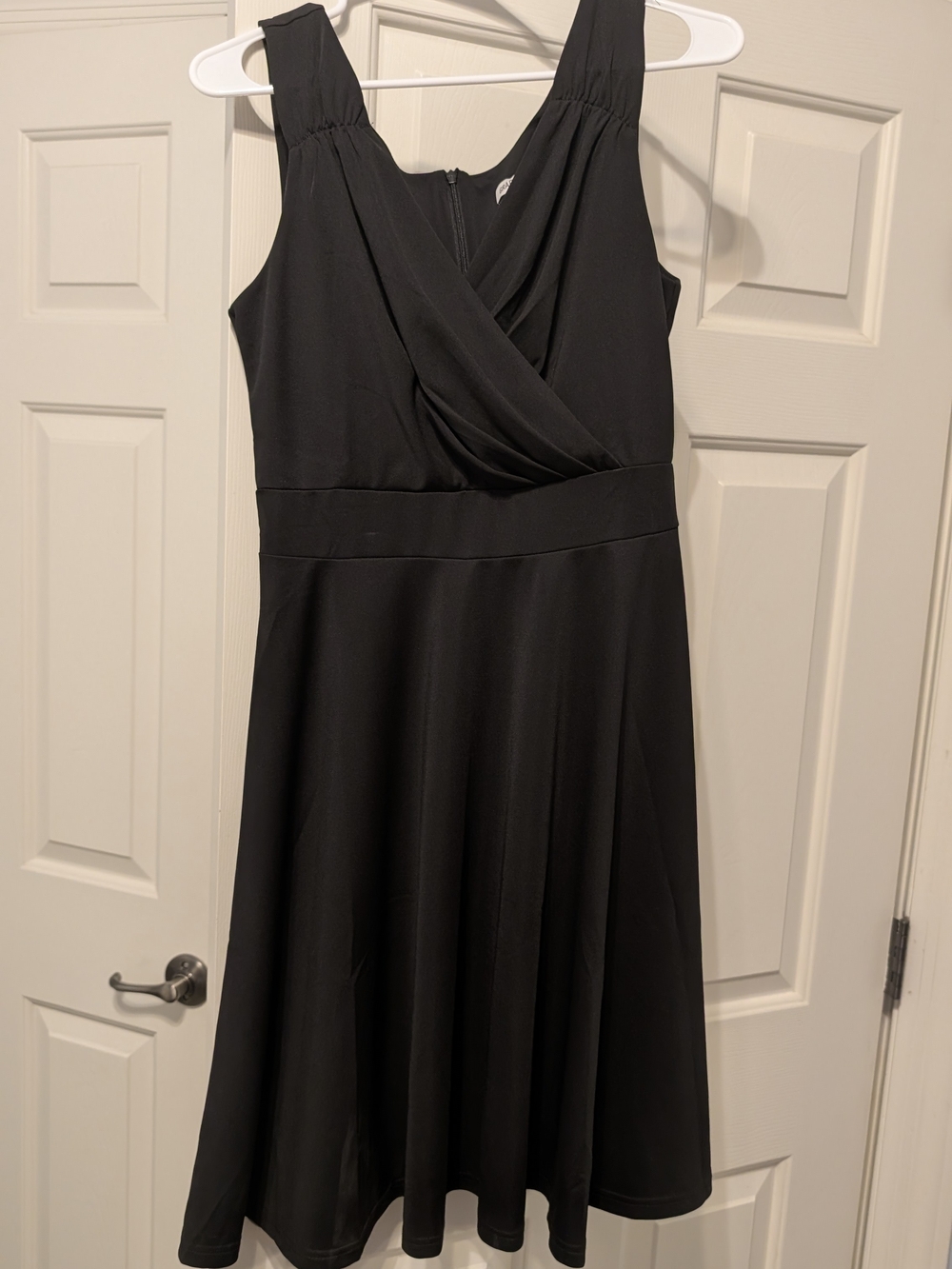 Grace Karin Black Sleeveless V-Neck A-Line Dress
